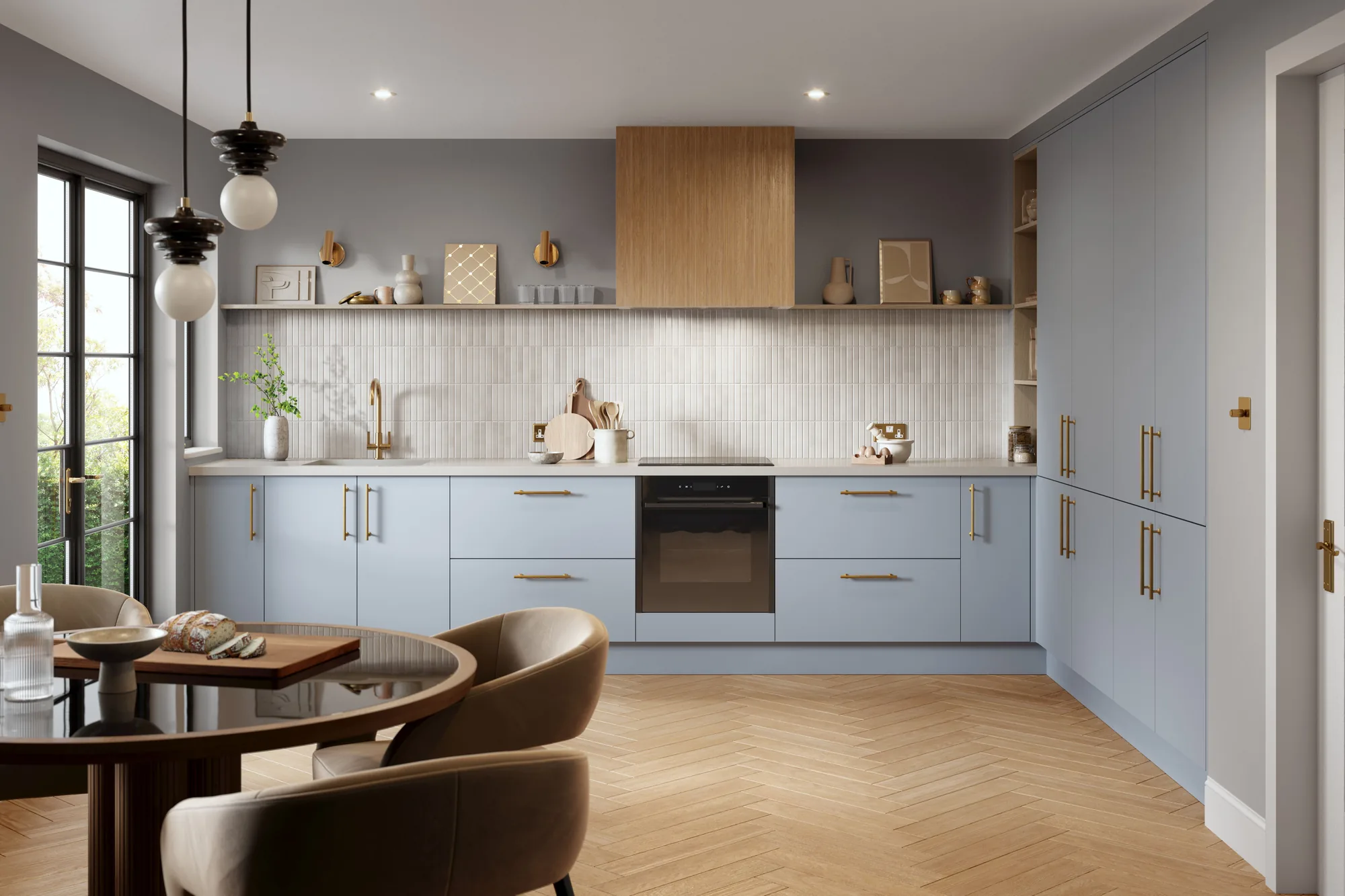 Zurfiz Supermatt Denim doors, from the made to measure range